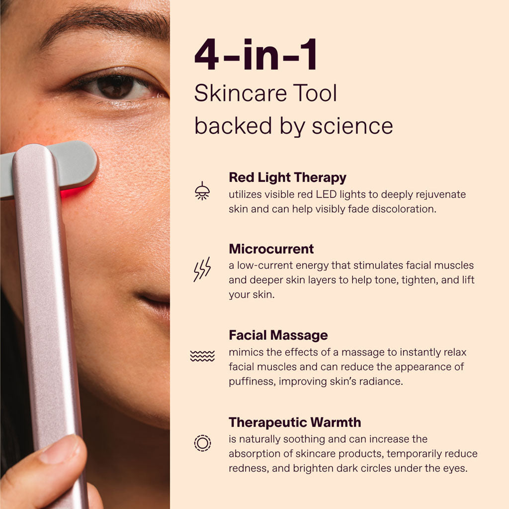 4-in-1 Skincare Wand with Red Light Therapy