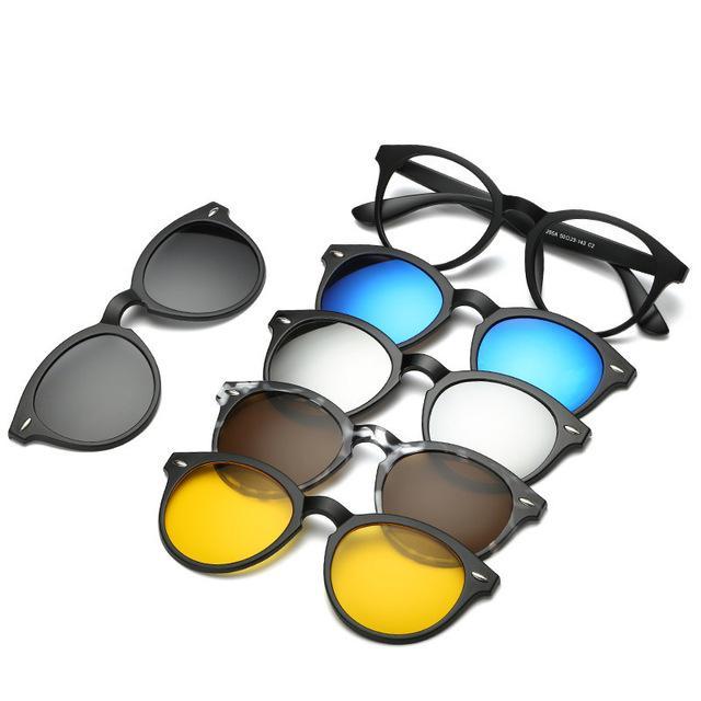 5 IN 1 MAGNETIC LENS SWAPPABLE SUNGLASSES