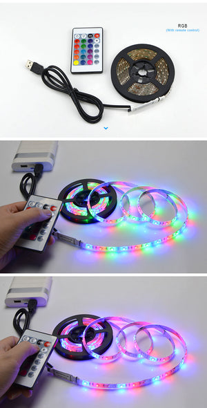 LED STRIP LIGHTS + WIRELESS REMOTE|| USB Powered || 1.5mts